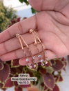 AD Designer Diamond Rose Gold Earrings 2 WHolesale Online
